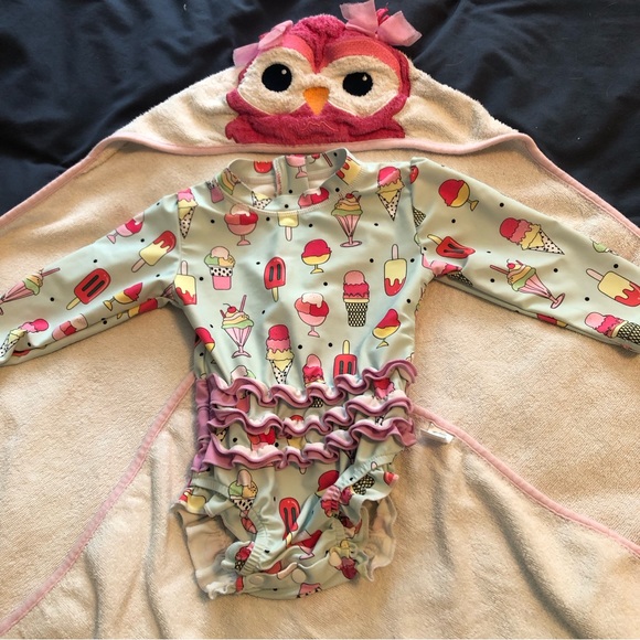 Toddler Ice-cream Swimsuit - Picture 1 of 4